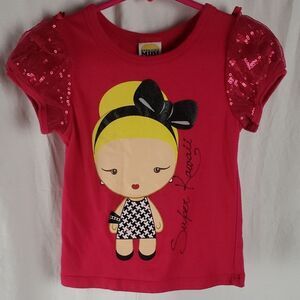 Harajuku Mini For Target Girls 2T Pink Super Kawaii T-Shirt